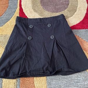 The Children’s Place Black Pleated Uniform Mini Skort Built in Shorts Girl’s 12